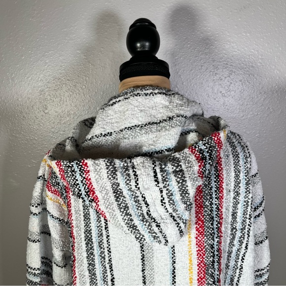 Earthbound Molina Baja stripe drugrug hoodie indie boho hippie spiritual cozy XL - Picture 6 of 12